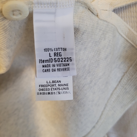 Men's LL Bean Waffle Knit Long Sleeve in Large - Picture 3 of 6